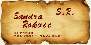 Sandra Rokvić vizit kartica